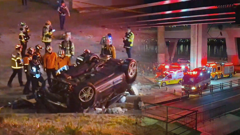 반포대교 포르쉐 추락 사고